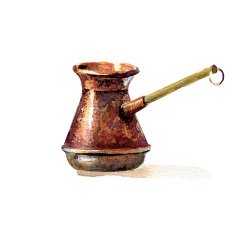 Turkish coffee pot