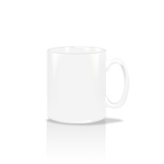 Photorealistic white cup