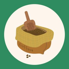 coffee bean theme elements N4