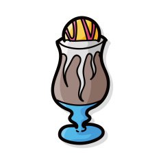 ice coffee color doodle N2