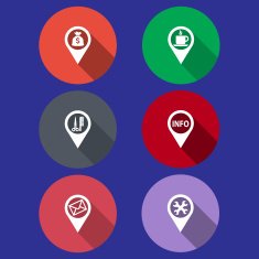 Icons in a flat design N2