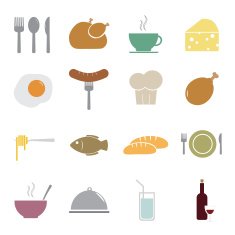 Food Icons set N4