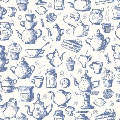 Seamless tea background
