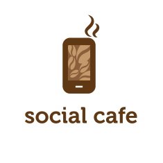 Illustration concept of smartphone with coffee bean Vector