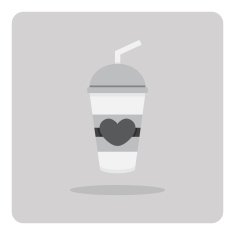 Vector of flat icon coffee mug