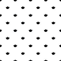 Vector seamless pattern teapot