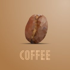 Coffe Bean from Triangles
