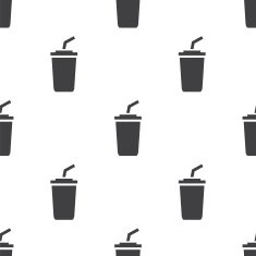 coffee vector seamless pattern