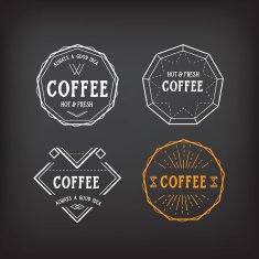 Coffee menu badges
