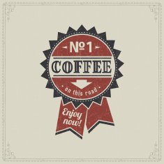 Vintage Card with coffee N2