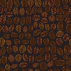 Seamless coffee bean vector wallpaper