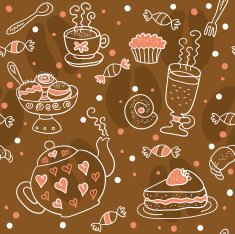 Tea And Coffee Pattern