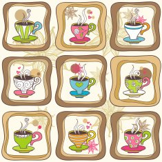 colorful cups N3