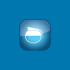 coffee button icon flat vector illustration eps10 N4