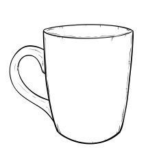 Vector sketch of cup N2