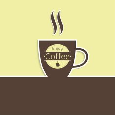 Abstract background with a cup of coffee N2