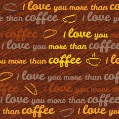 'I love you more than coffee' typography Funny Valentine's Card