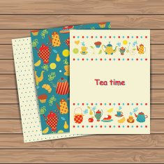 Tea time card set