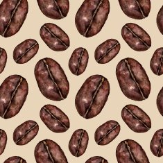 Seamless pattern with cofee grain N4