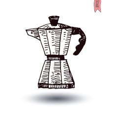 coffe maker machine isolated