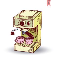 coffe maker machine isolated N2