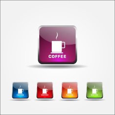 Coffee Sign Colorful Vector Icon Design N7