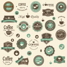 Set of Coffee Labels N7