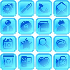 useful button or icon set