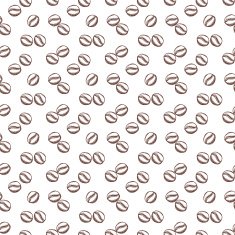 Coffee seamless pattern Vector background
