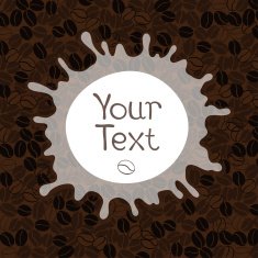 Vector coffee background with place for your text