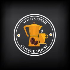 Coffee badge label icon menu