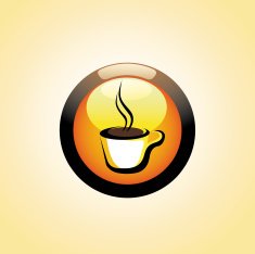 Coffee Cup Button