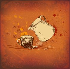 Coffee Pot And Cup N3
