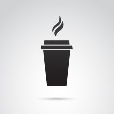 Paper mug icon