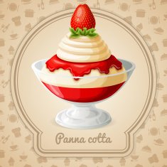 Panna cotta badge