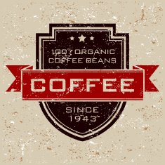 Vintage Coffee Label N25