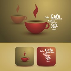 Flyer or Cover Design - Red Coffee Cup