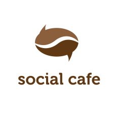 Illustration concept of bubble in coffee bean shape vector