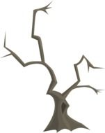 Drawing of tree without leaves