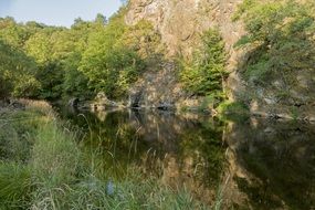 landscape of a natural pit