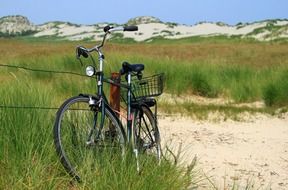bike on a sand