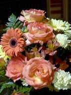 bouquet rose and gerbera