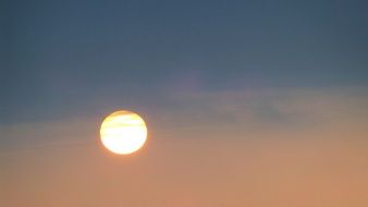 rising sun as morning mood