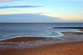 the North Sea tide on the coast