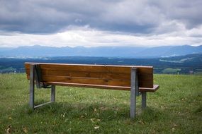 bench on the mountain in Bavaria