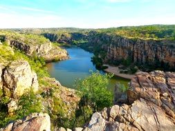 river in canyon, australia