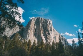 rocky mountain in the Yosemite national park