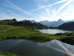mountain lakes in the Alps