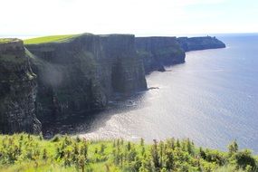 Landscape of cliffs of moher in Ireland