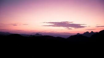 Beautfiul purple sky